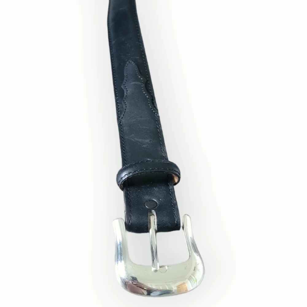 Tony‎ Lama Black Longhorn With Billets Western Leegin Mens Belts 0203L Size 40